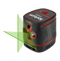 Fortum 4780208 – Laser líniový, krížový samonivelačný, zelený, 1H1V, Li-ion akumulátor
